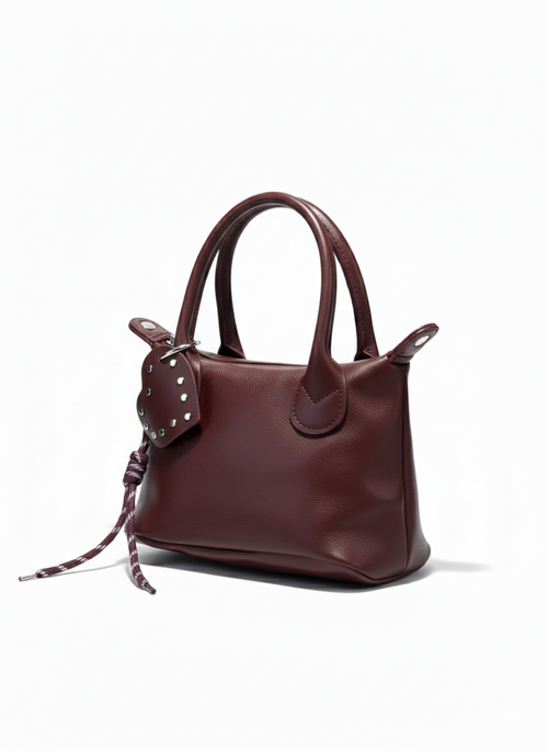 Charmlı Deri Omuz Ve El Çantası