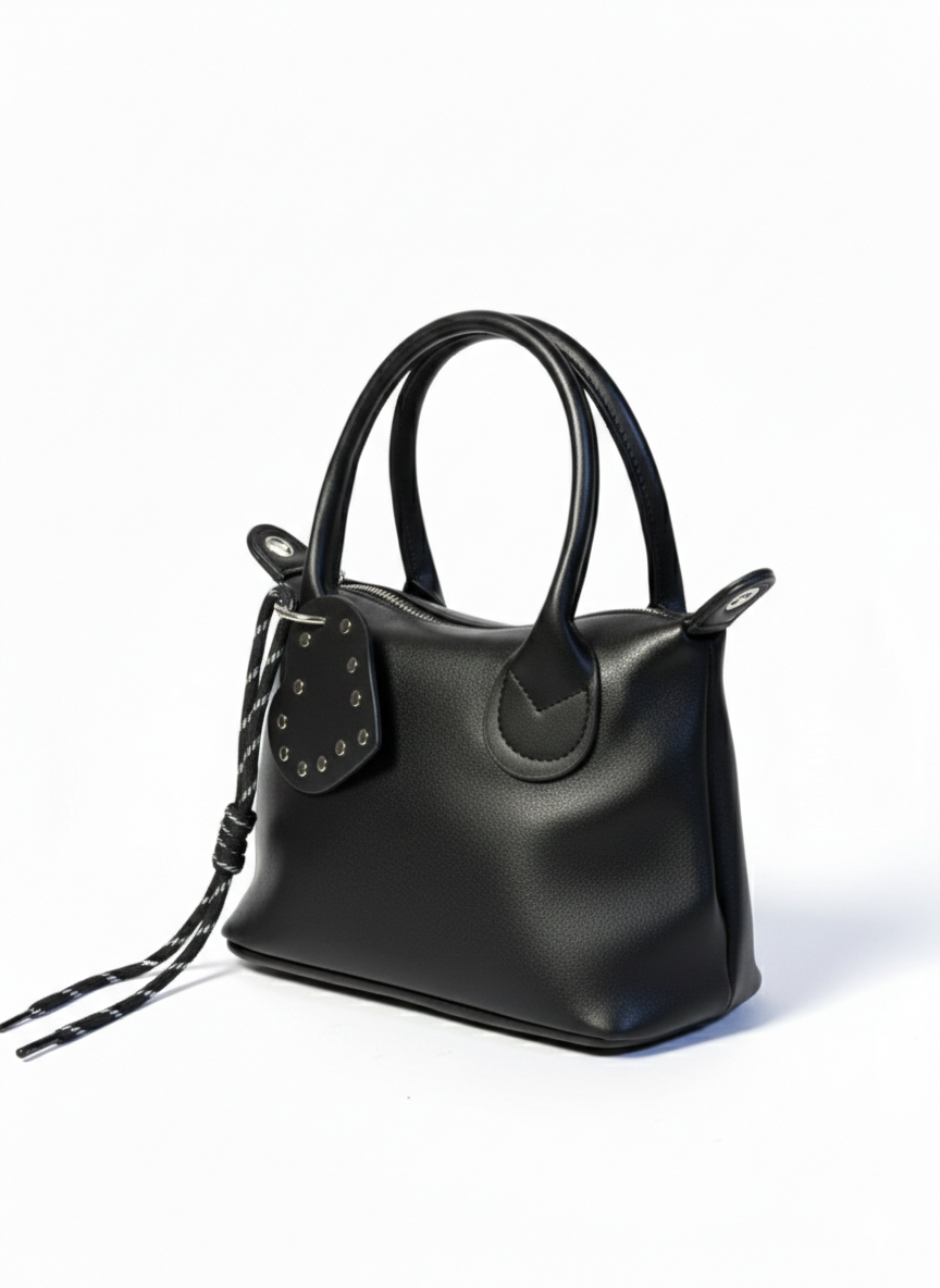 Charmlı Deri Omuz Ve El Çantası