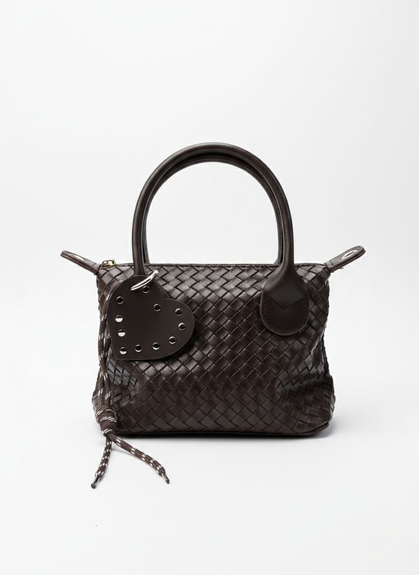 Charmlı Deri Omuz Ve El Çantası